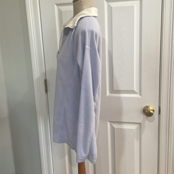 Columbia fleece jacket partial zip pull over lilac lavender purple womens size L - Picture 6 of 10